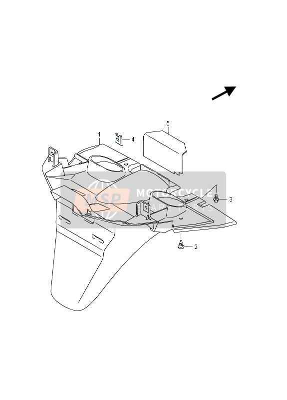 6311103H00Y0J, Fender, Rear, Suzuki, 0